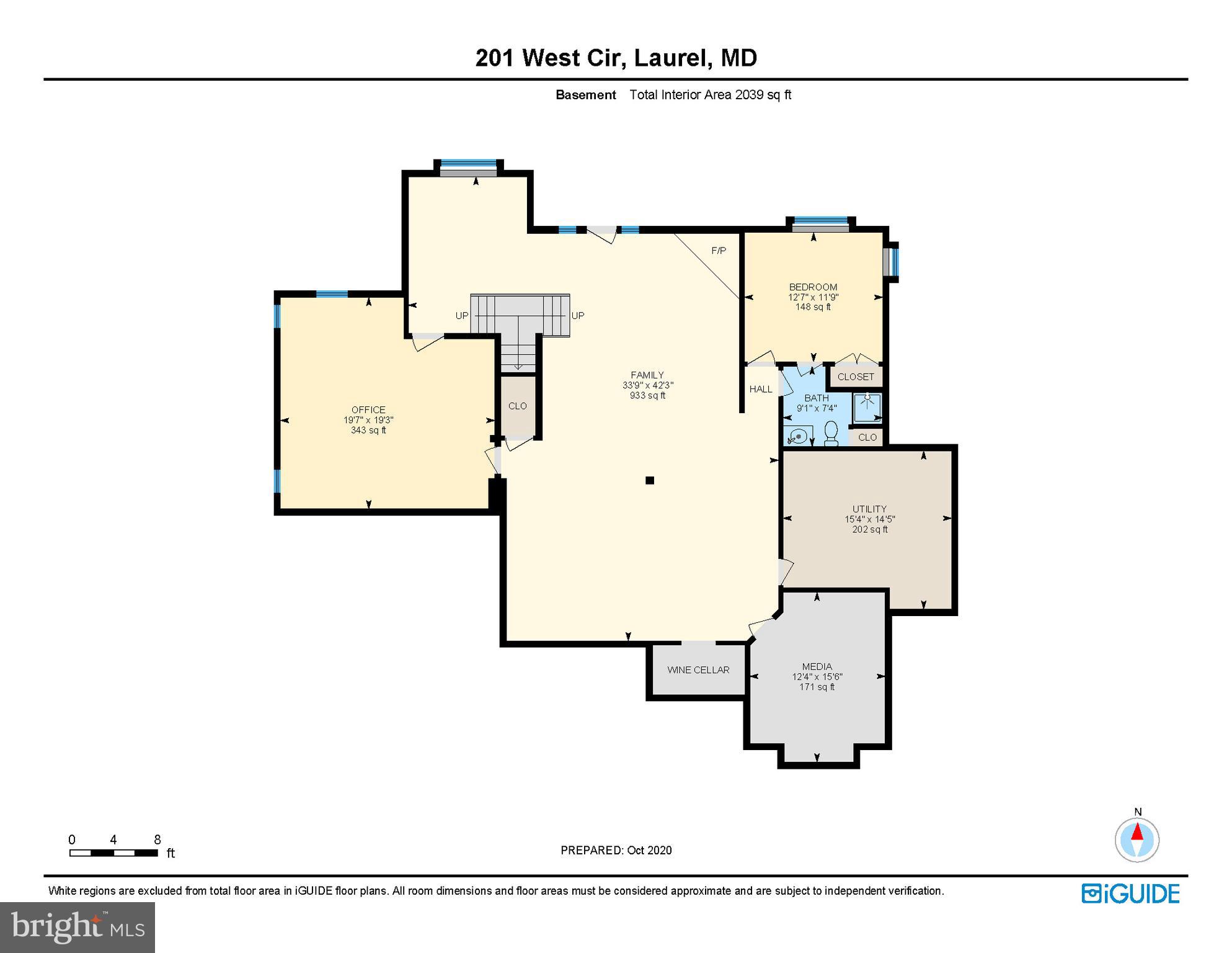 201 West Circle Laurel, MD 20707 - Photo 62 of 62 Floor Plan: Lower Level