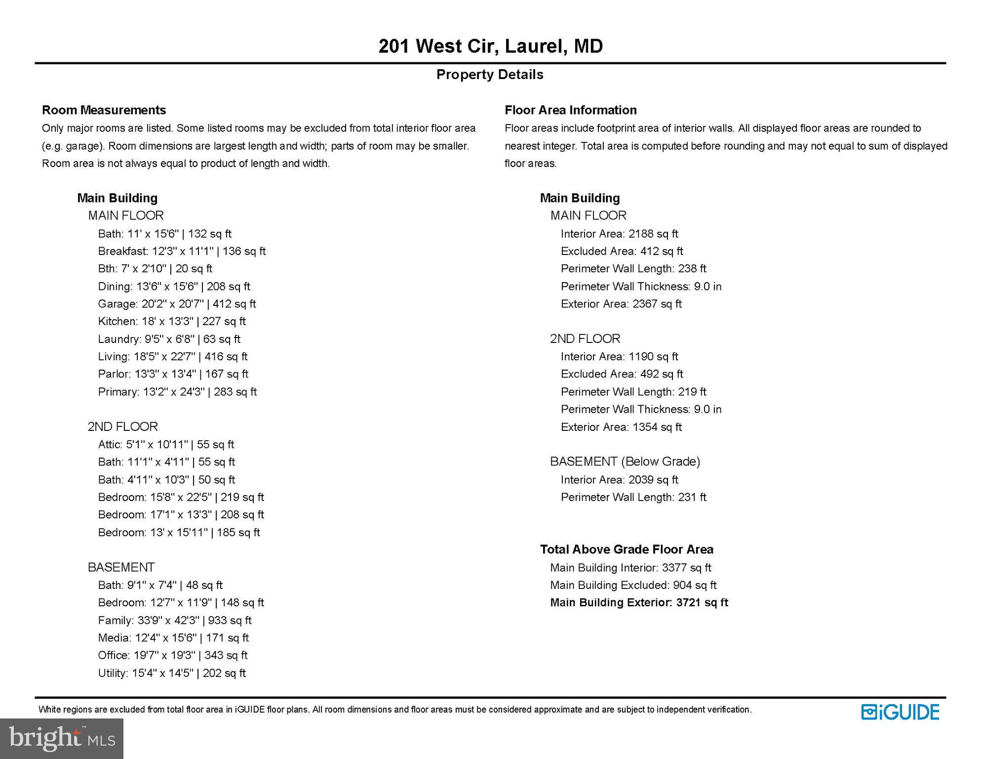201 West Circle Laurel, MD 20707 - Photo 58 of 62 Room Sizes