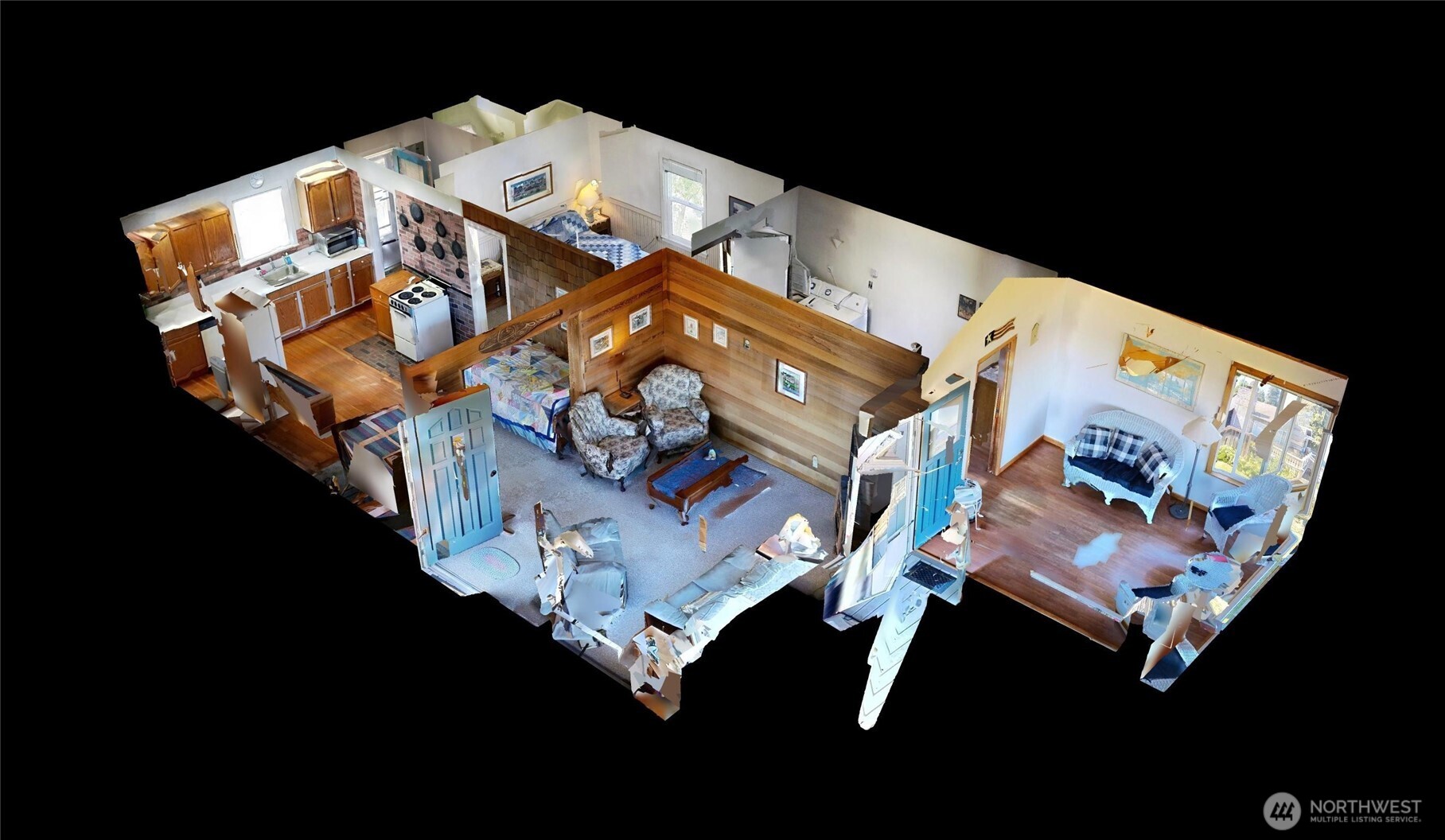 1671 Oak Bay Road Port Hadlock, WA 98339 - Photo 27 of 33 an aerial view of a house with a yard swimming pool and outdoor seating