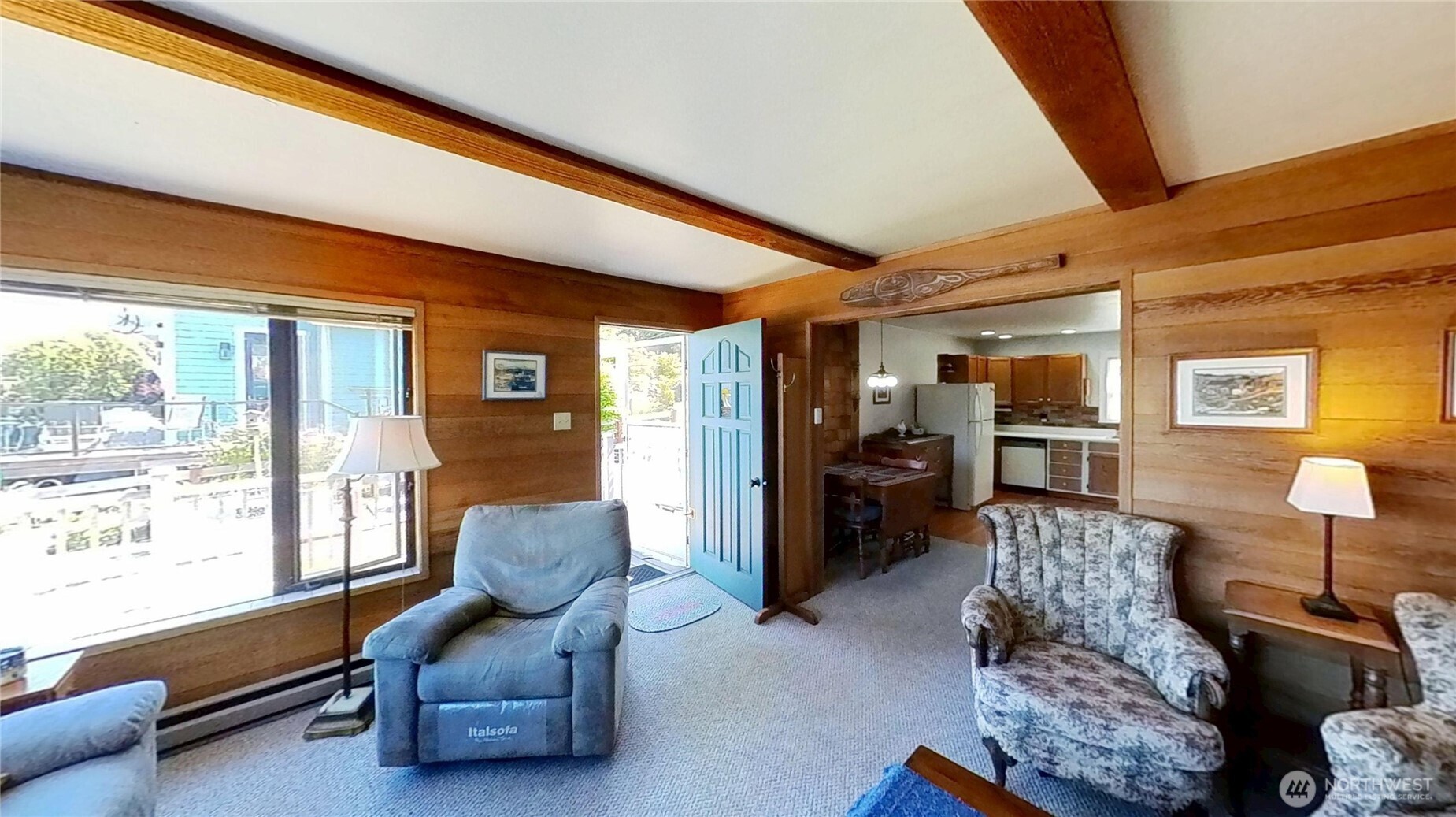 1671 Oak Bay Road Port Hadlock, WA 98339 - Photo 10 of 33 a living room with furniture and a large window