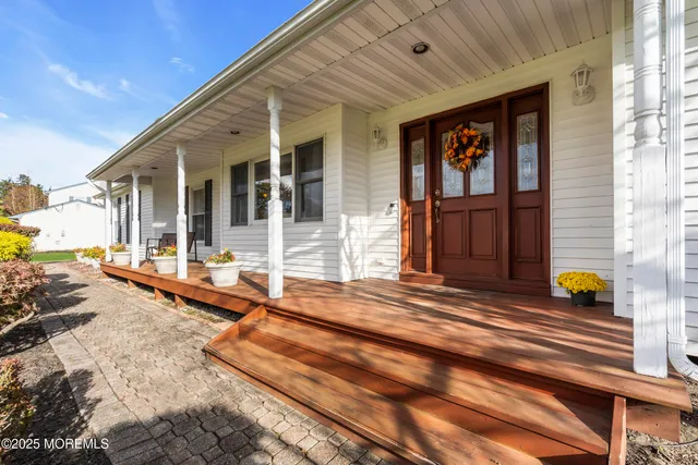 a view of a lounge chairs in the patio