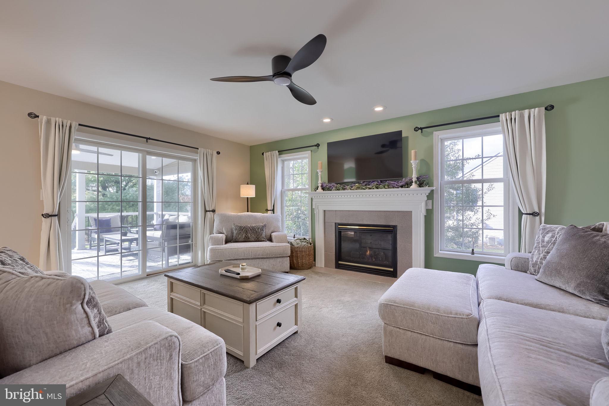 22 Royal Drive Lititz, PA 17543 - Photo 20 of 47 a living room with furniture fireplace and flat screen tv