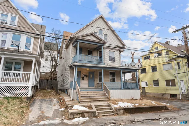 a front view of a house