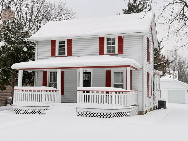 a front view of a house
