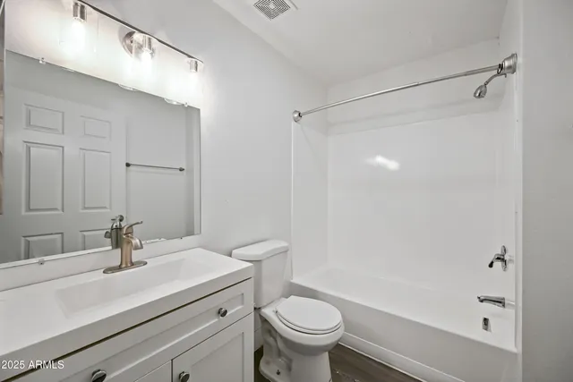 a view of a building from the balcony