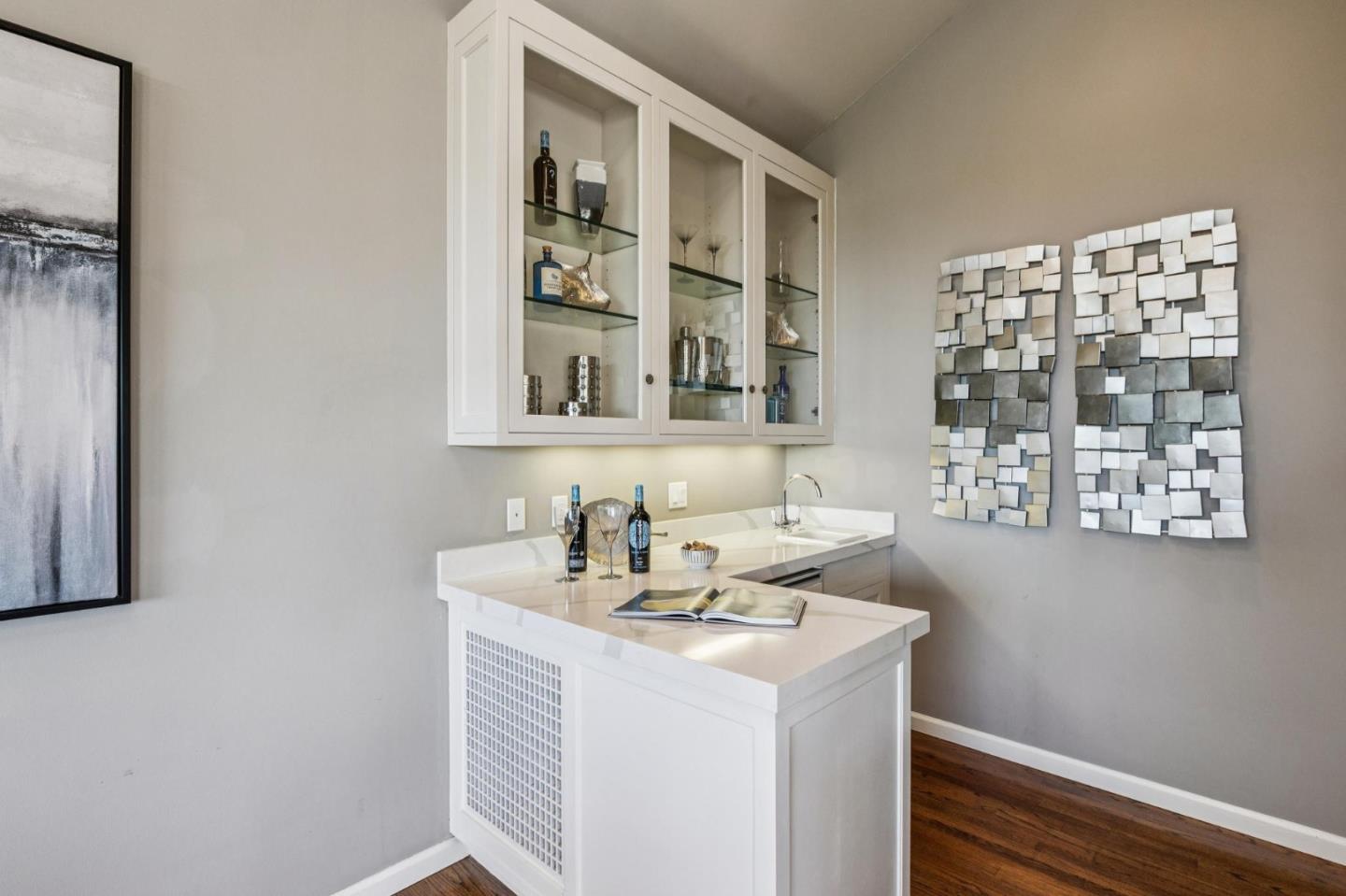 720 Endfield Way Hillsborough, CA 94010 - Photo 17 of 76 a bathroom with a sink and a mirror