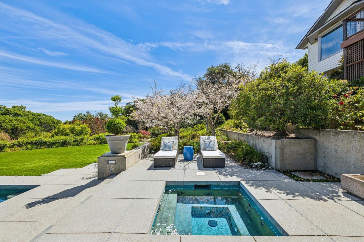 720 Endfield Way Hillsborough, CA 94010 - Photo 61 of 76 a view of a garden with patio