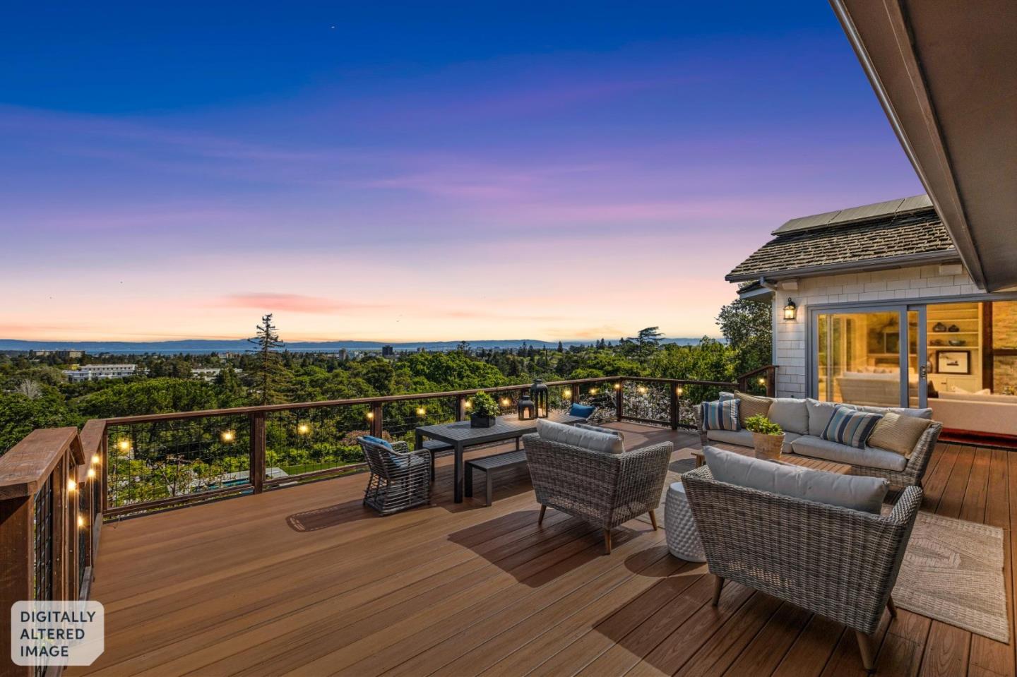 720 Endfield Way Hillsborough, CA 94010 - Photo 72 of 76 a view of roof deck with seating space