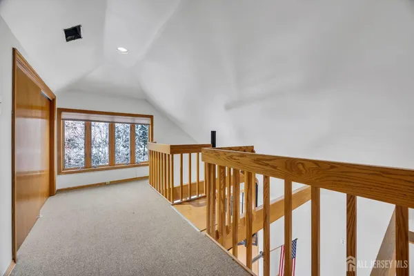 a view of a hallway with window