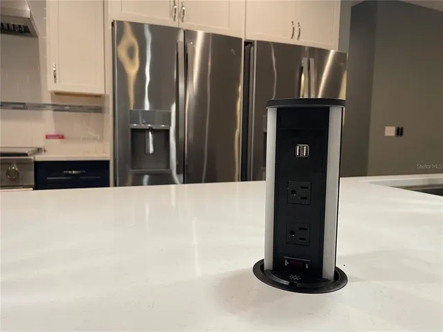 a view of a wooden door