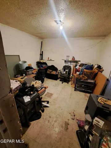 a front view of a house with patio