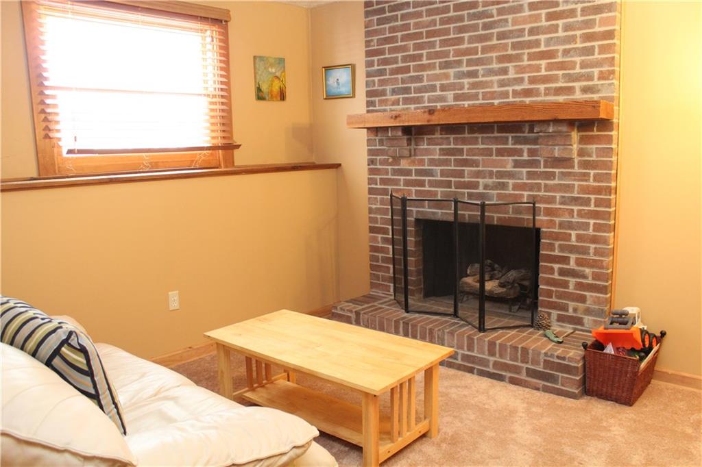 301 Partridge Run Road Gibsonia, PA 15044 - Photo 5 of 25 Gas log fireplace in game room.
