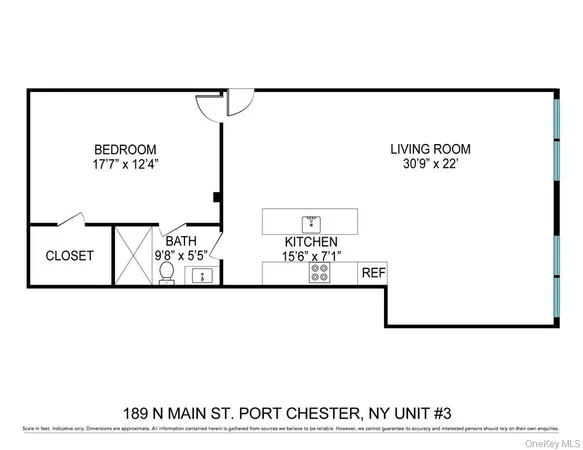 $3,500 | 189 North Main Street, Unit 3, Port Chester, NY 10573