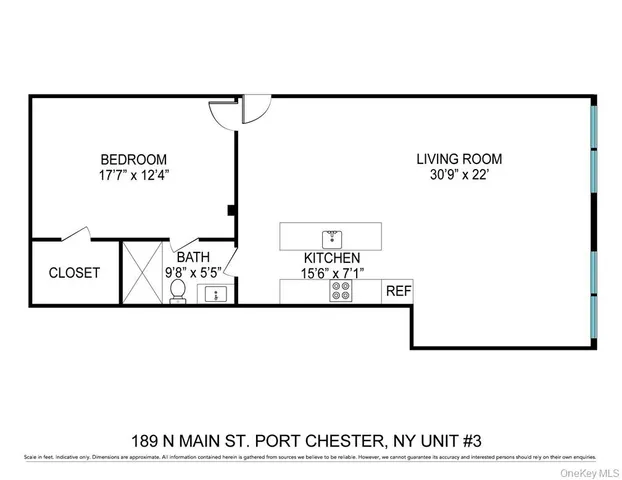 $3,500 | 189 North Main Street, Unit 3, Port Chester, NY 10573