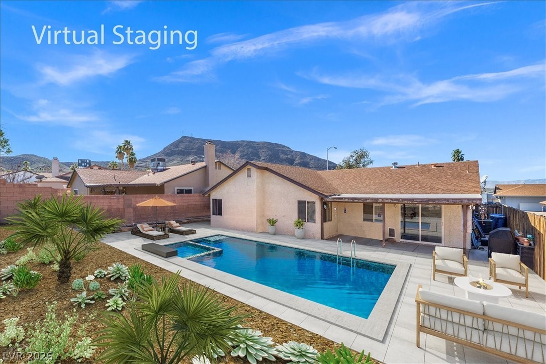 465 Annapolis Circle Henderson, NV 89015 - Photo 24 of 26 This yard is virtually staged to show possibilites of a "Pool sized" yard.