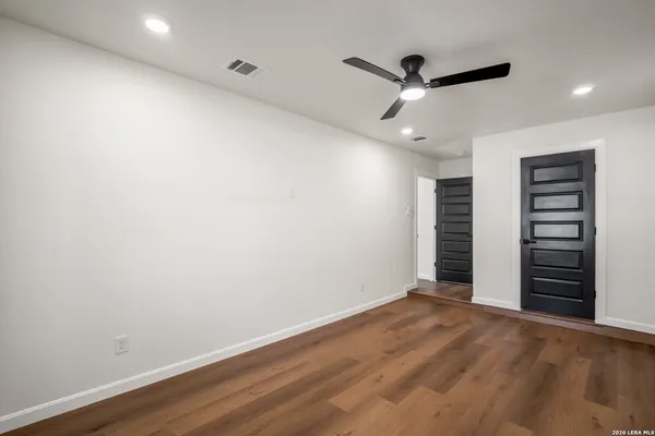 wooden floor in an empty room