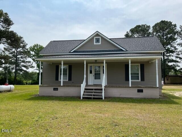 front view of house with a yard