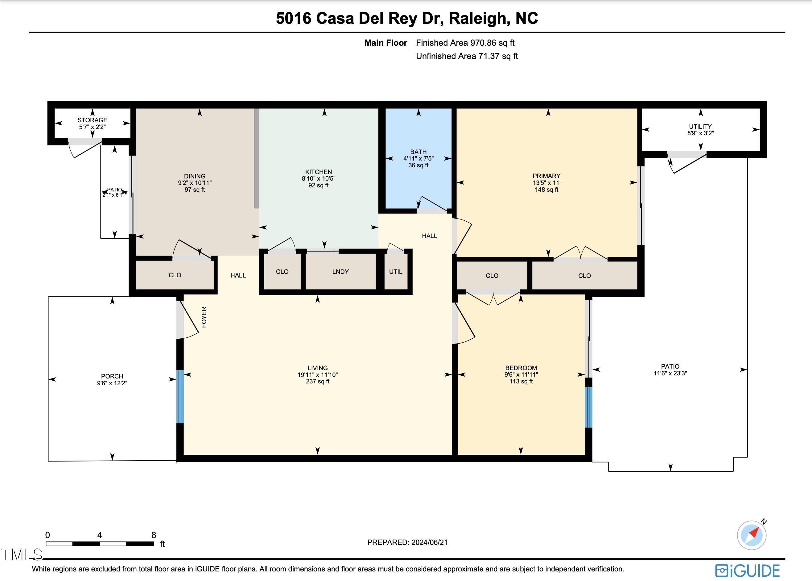 Closets and storage galore, including 2 Exterior storage areas.