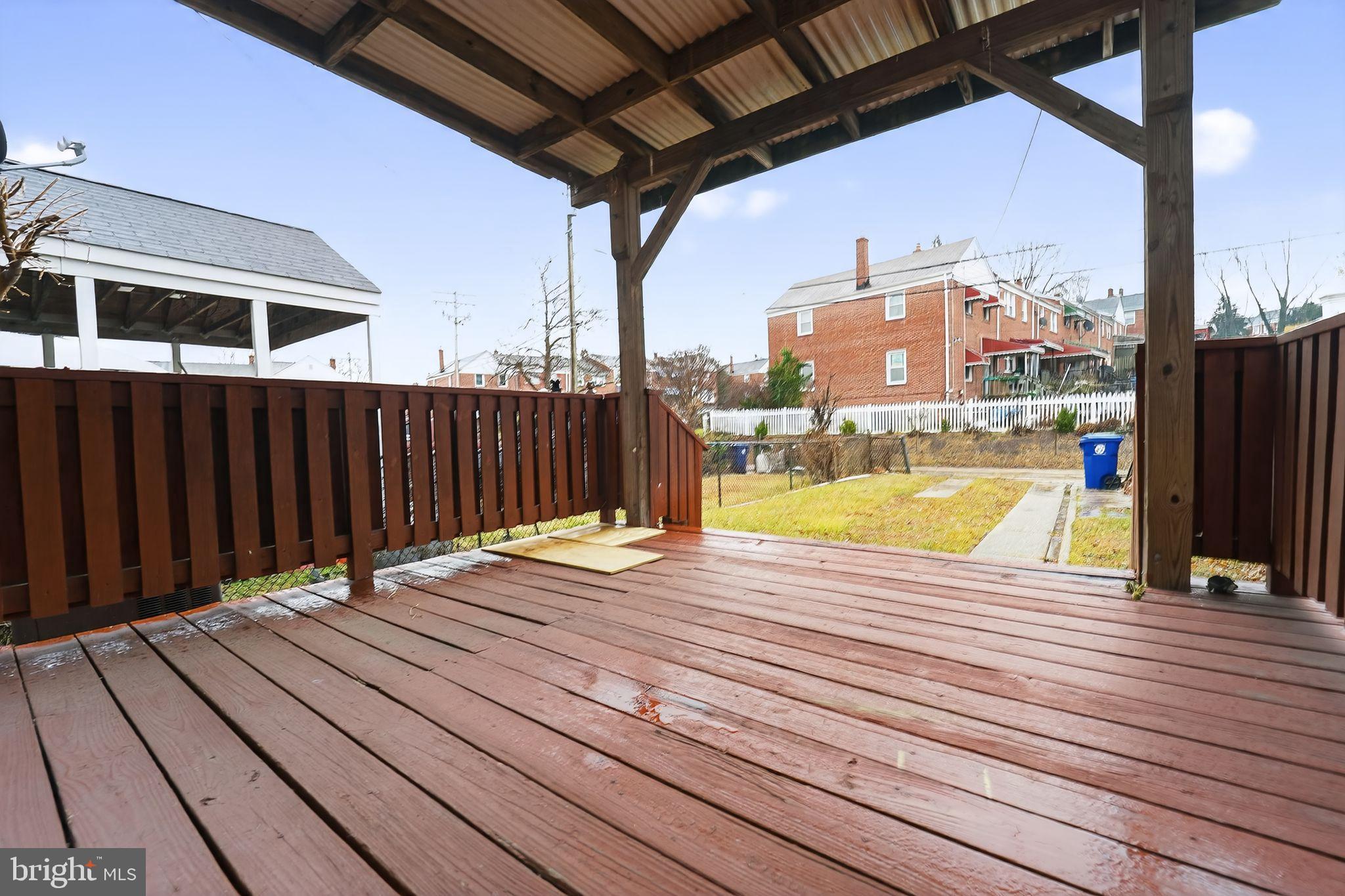 1371 East Northern Parkway Baltimore, MD 21239 - Photo 29 of 29 Spacious deck with inviting outdoor views.