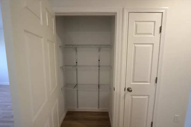 a view of closet area