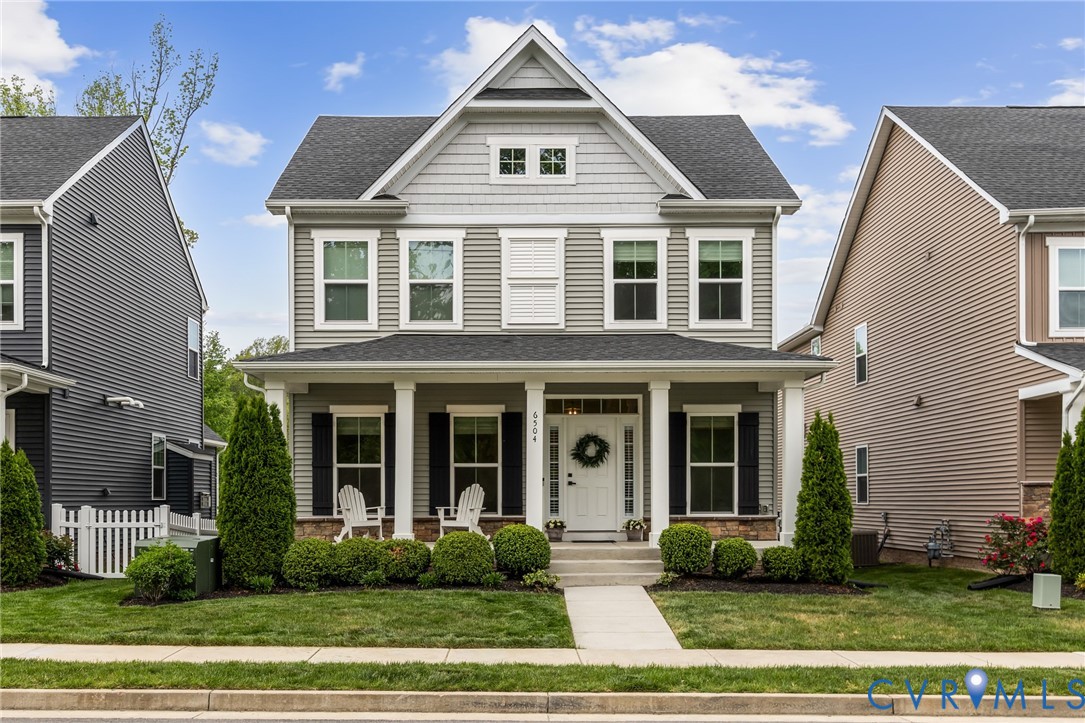 6504 Kinns Road Richmond, VA 23225 - Photo 1 of 34 Two-story residence featuring a covered front porc