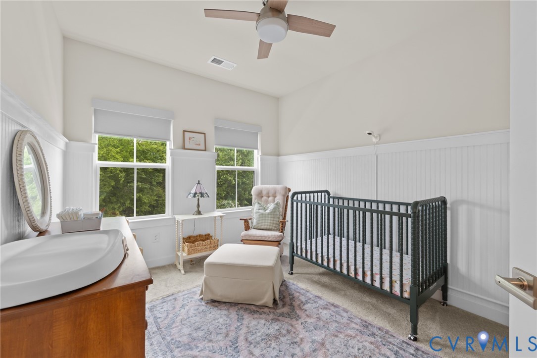 6504 Kinns Road Richmond, VA 23225 - Photo 27 of 34 Room featuring a vaulted ceiling with a ceiling fa