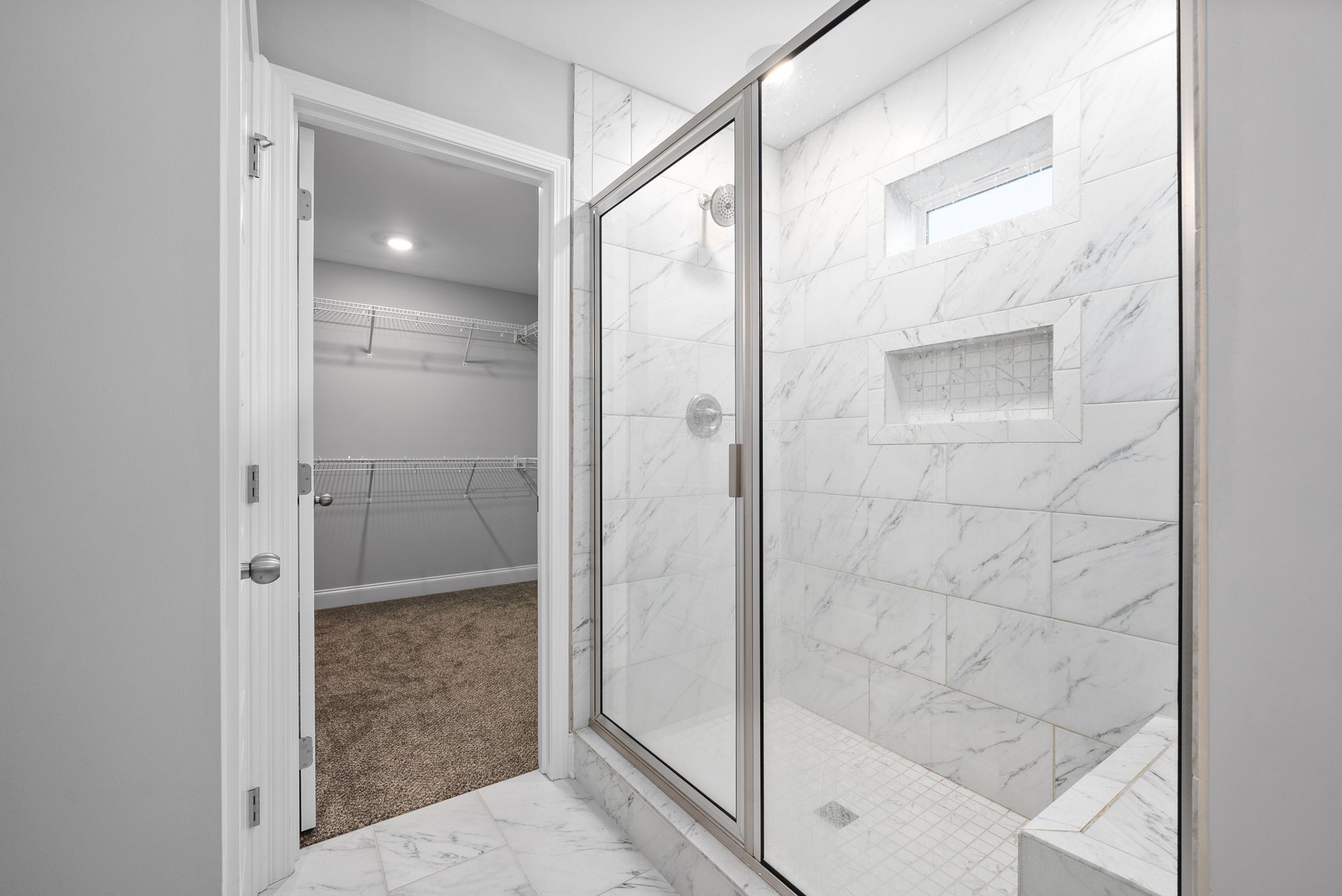 202 Copeland Road Clarksville, TN 37042 - Photo 4 of 19 a bathroom with a glass shower door
