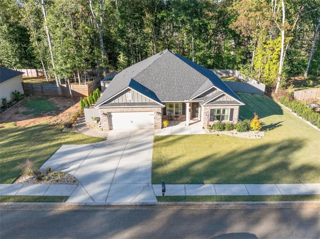 829 River Fall Drive Jefferson, GA 30549 - Photo 53 of 63 a house view with a garden space