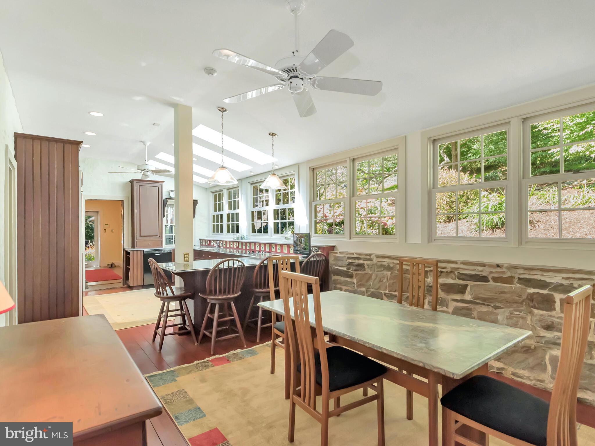 126 Bancroft Road Kennett Square, PA 19348 - Photo 10 of 43 Eat in kitchen w/original stone wall