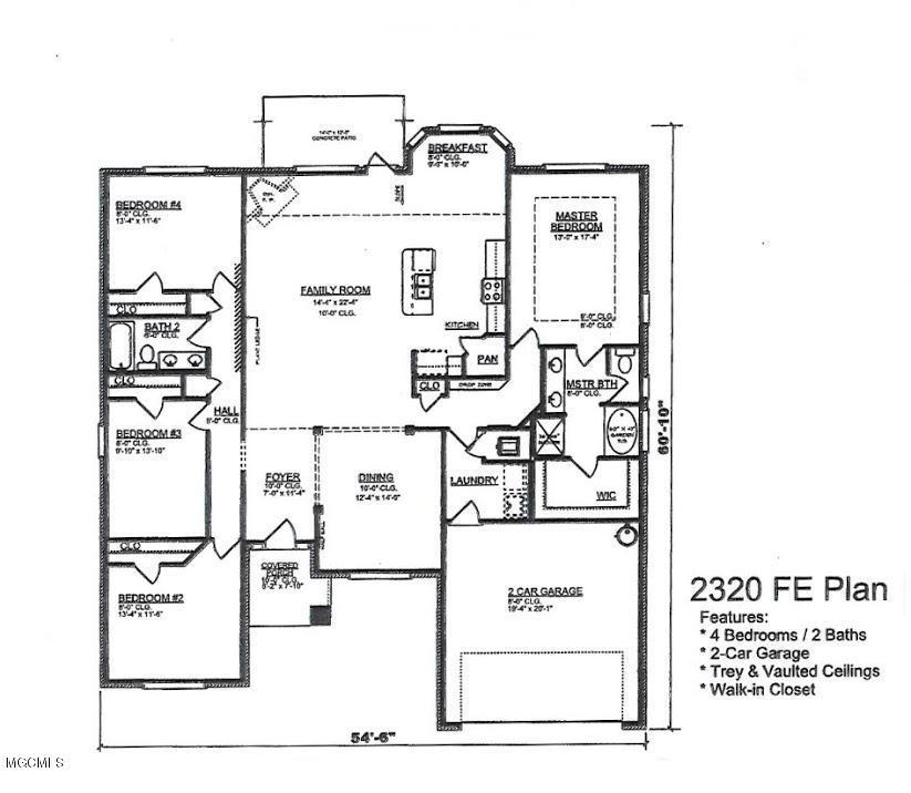 6218 Roxanne Way Biloxi, MS 39532 - Photo 32 of 32 Floor Plan 2320