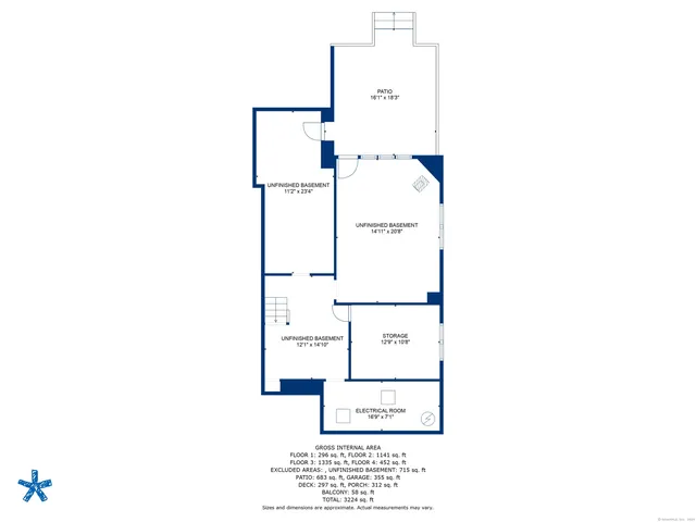 a picture of a floor plan
