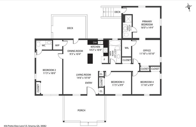 $399,000 | 456 Pretty View Ln S East, Smyrna, GA 30082
