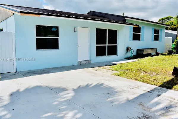a house that has a bed in it