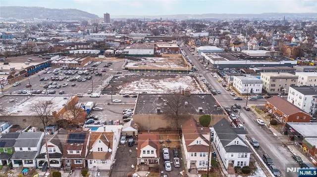 an aerial view of a city