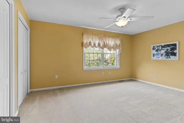 an aerial view of a backyard