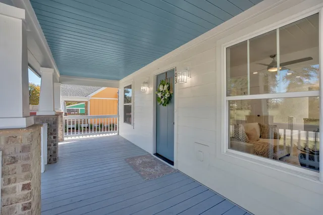 a view interior of a house with wooden floor