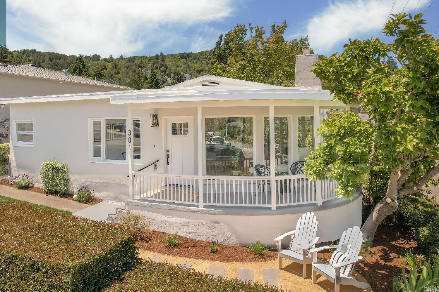 301 Chapman Drive Corte Madera, CA 94925 - Photo 1 of 1 a front view of a house with a yard