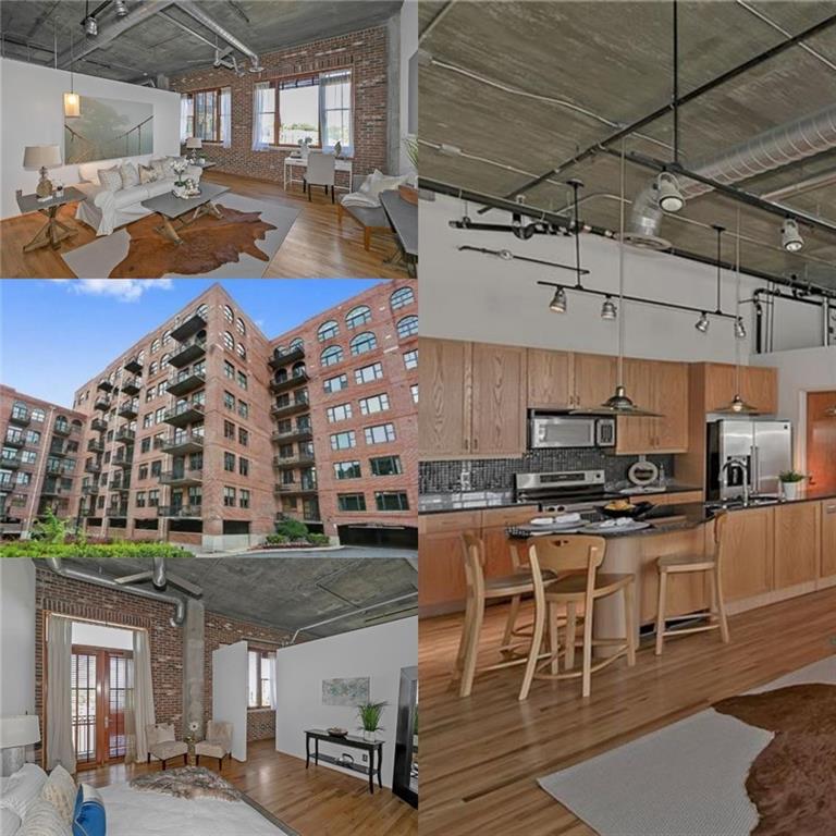 a kitchen with stainless steel appliances granite countertop a stove and cabinets