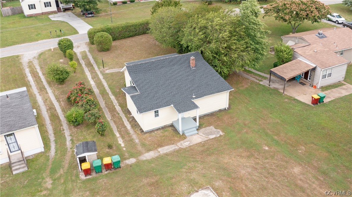 2440 Dupuy Road Petersburg, VA 23803 - Photo 7 of 25 an aerial view of a house with swimming pool and outdoor space