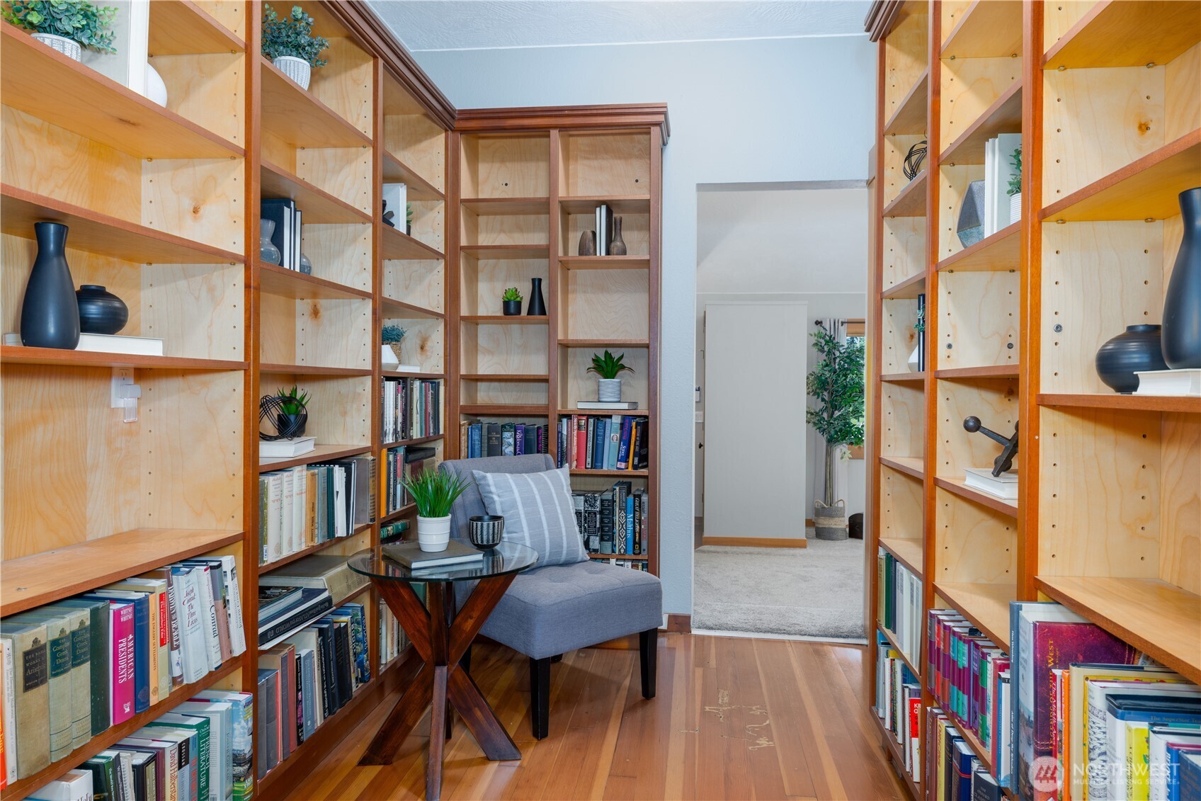 5981 Southeast Arcadia Road Shelton, WA 98584 - Photo 13 of 35 a reading room with furniture and book shelf