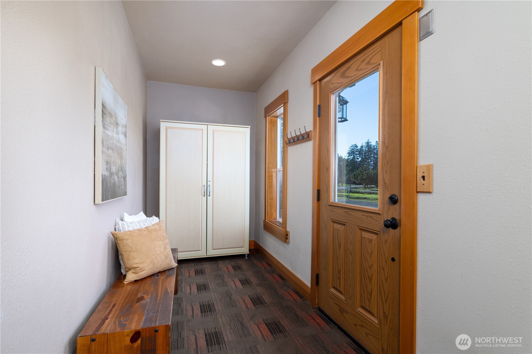 5981 Southeast Arcadia Road Shelton, WA 98584 - Photo 21 of 35 wooden floor in an empty room with a window