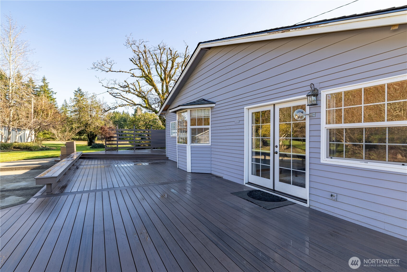 5981 Southeast Arcadia Road Shelton, WA 98584 - Photo 23 of 35 a view of outdoor space with deck and wooden floor