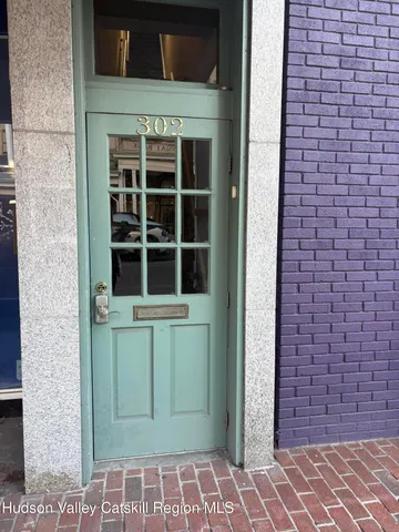 a view of front door of house