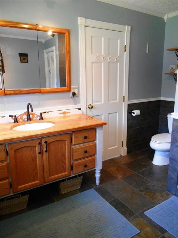 1356 Stratton Road Rangeley, ME 04970 - Photo 25 of 35 Master Bathroom with custom crafted...