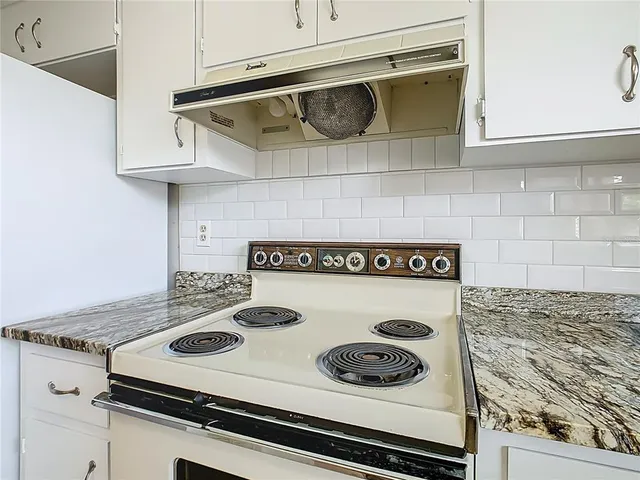 a close view of stove