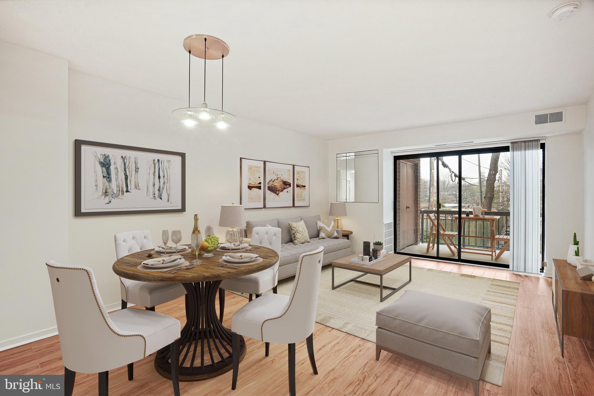 Dining/Living Room (Virtually Staged)