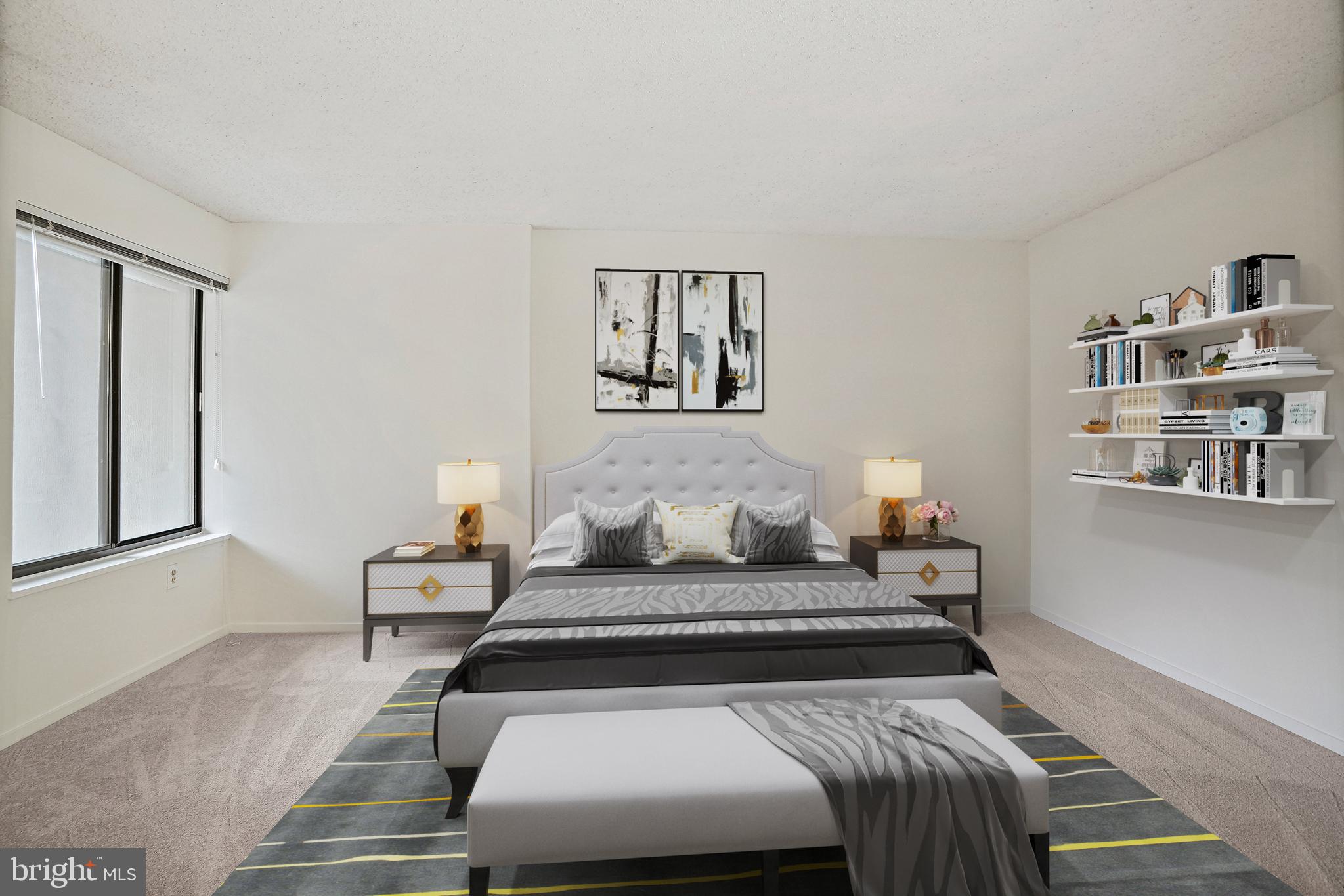 2320 Wisconsin Avenue Northwest, Unit 309 Washington, DC 20007 - Photo 7 of 19 Large Bedroom (Virtually Staged)