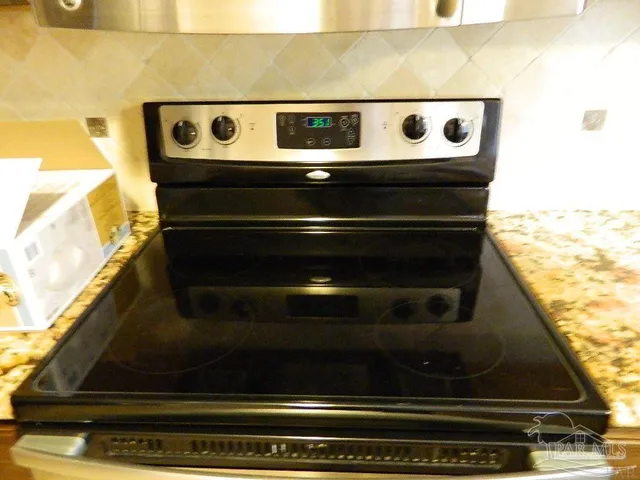 a close view of stove