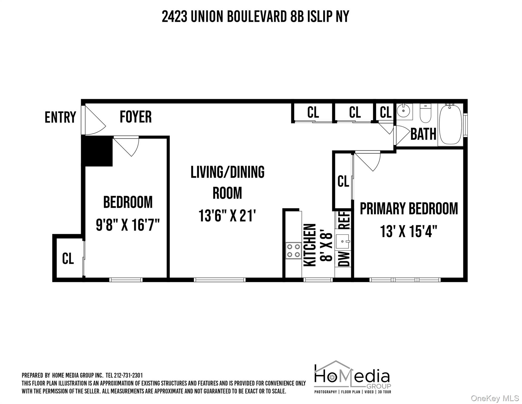 2423 Union Boulevard, Unit 8B Islip, NY 11751 - Photo 14 of 14 View of property floor plan