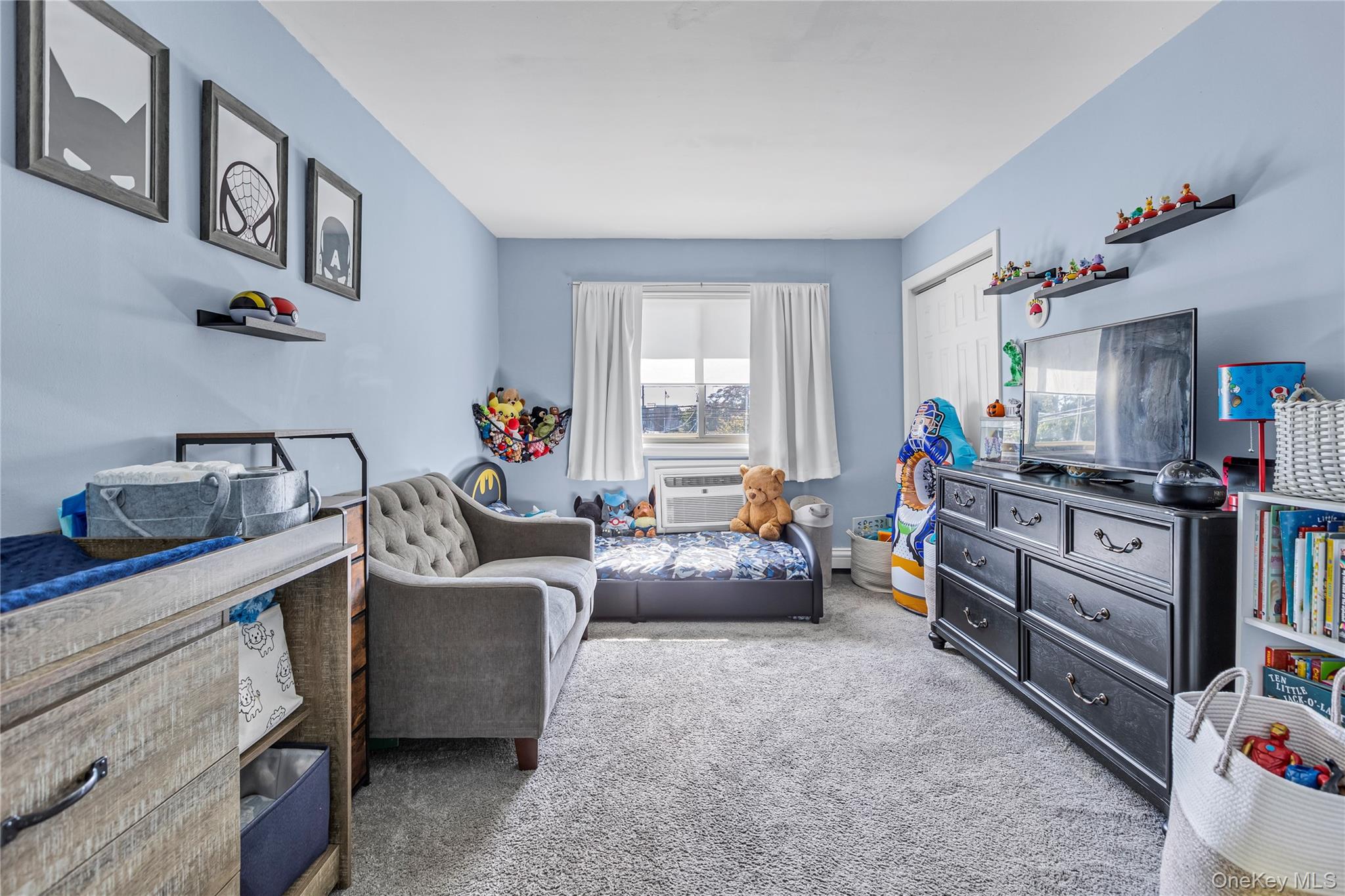 2423 Union Boulevard, Unit 8B Islip, NY 11751 - Photo 10 of 14 Bedroom with carpet flooring and an AC wall unit